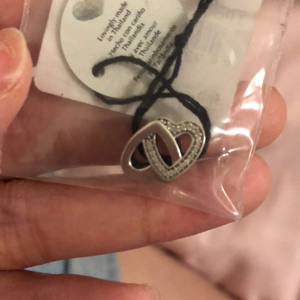 Double-heart Pandora charm (AUTHENTIC)